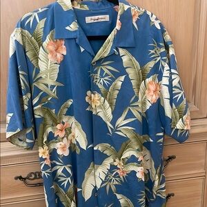Tommy Bahama Blue Floral Men's Shirt